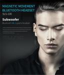 SLS-100 Bluetooth earphone Stereo Magnetic Music Mic Remote Control Bluetooth