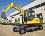 Heavy Mini Wheel Excavator Precision Control Small Impact Fast Flow Speed