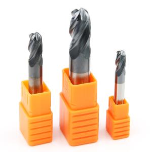 Wholesale Cast iron 45 Degree End Mill Cutter Head Grooving Carbide Ball Nose End Mill from china suppliers