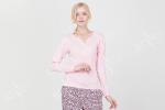 Women'S Long Sleeve Cotton Pajama Sets / Ladies Night Suit With Side Pockets