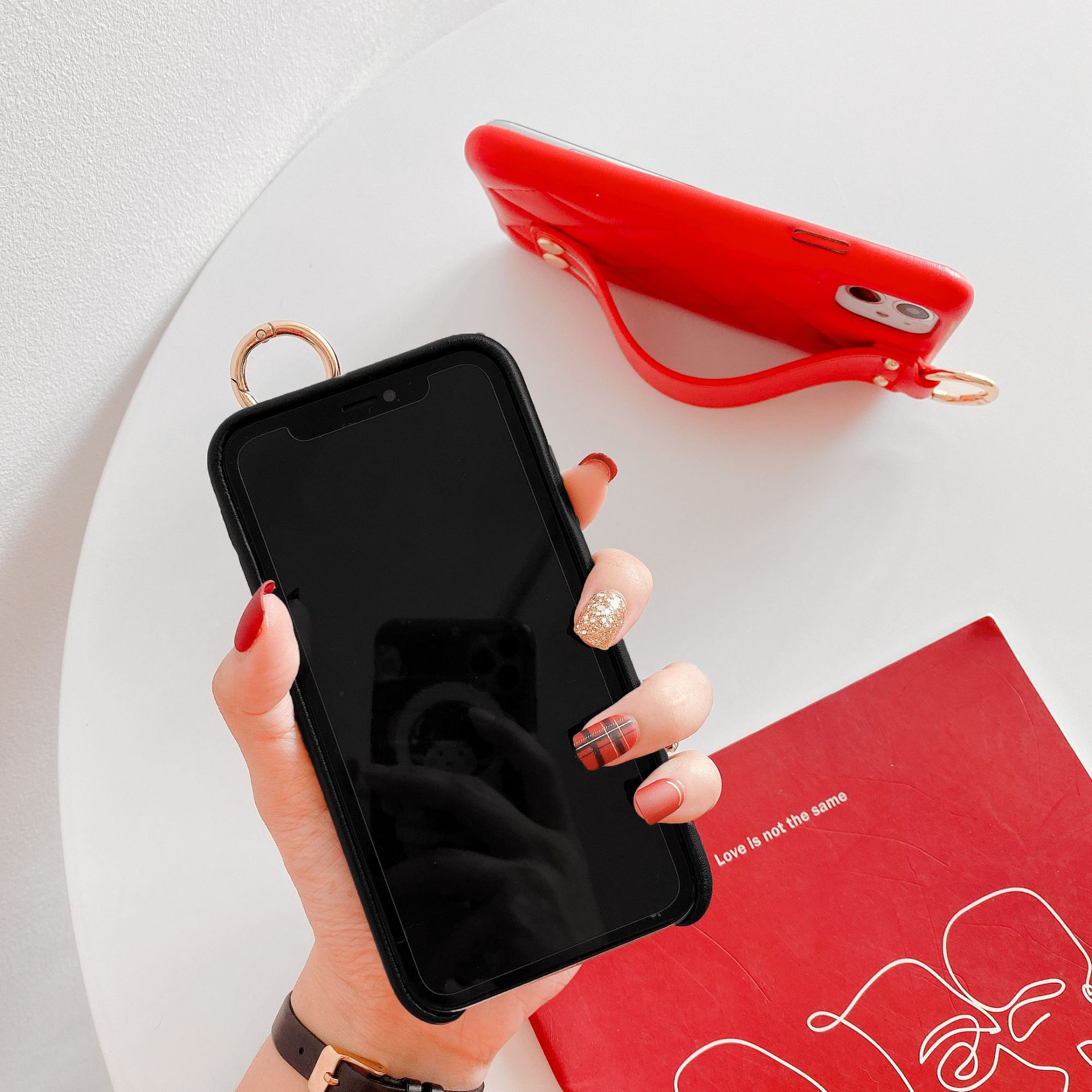 Sports Style Luxury Design Style Leather Diamond Cell Phone Case for IPhone11 Pro Max