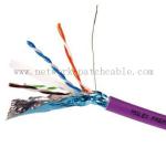 RoHS CE ISO Cat6 FTP Cable Copper Cat 6 Plenum Rated Cable Waterproof