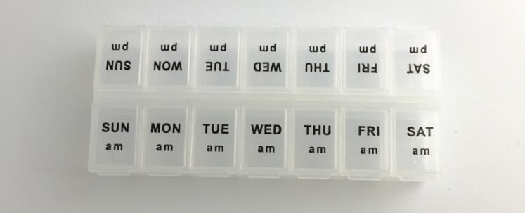 Weekly unique design spring push button medicine box, Monthly plastic medicine storage box for 31 day, case, box, contai