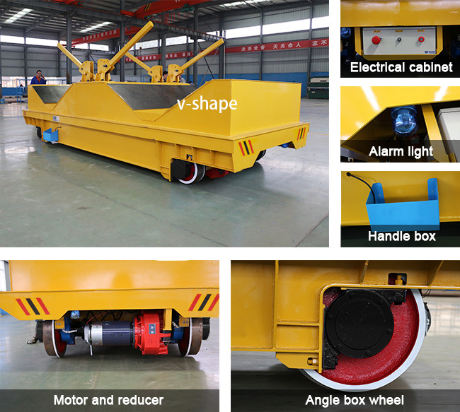 Electric Coils Trolley Slow Moving Q235 Coil Transfer Cart