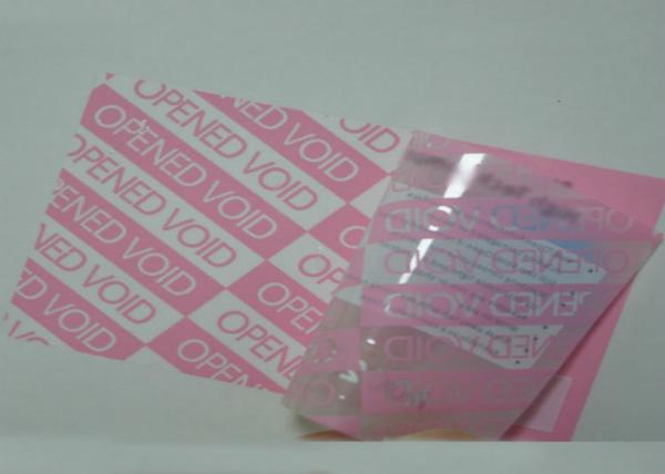 OPEN Custom Void Stickers / Foil Sticker Printing Label Acrylic Pressure
