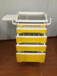 Hospital ABS Surgical Instrument Durable Medical Trolley Cart