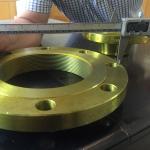 ISO Flat Face Flanges Carbon Steel Forged Plate Anti rust oil