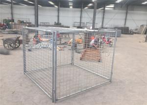 Wholesale High Strengh Temporary Rubbish Cage , Hot Dipped Galvanized Waste Cage from china suppliers