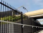 iron steel fence, steel tubular fence, steel pickets fence