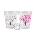 Restaurant Lead Free Cold Color Changing Sakura Cup 100ml