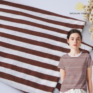 Wholesale Fashionable AndNatural Texture Breathable Easy To Care ​Striped Material Fabric For Tracksuit from china suppliers