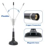Black Mini UHF 27mhz Base Station Antenna Magnetic Car Aerial