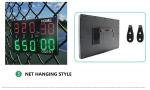 Customized Shape Indoor Stadium Sport Soccer Baseball Digital Scoreboard with 24