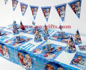 Disney Frozen Princess Anna Elsa Kids Birthday Party Decoration Set Party Supplies Baby Birthday Party Pack event party