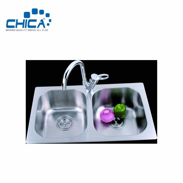 Double Bowl Kitchen Sink Press Kitchen Sink Stainless Steel Kitchen Sink With