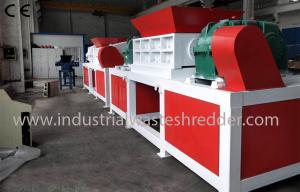 Wholesale Plastic Dustbin Four Shaft Shredder , Automatic Medical Waste Shredder from china suppliers
