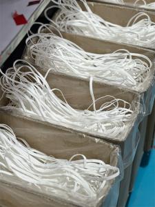 Wholesale N95 Face Mask Elastic Ear Bands 5mm 6mm 6.5mm 7mm White Polyester Spandex from china suppliers