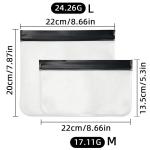 Travel Storage Bag Black Transparent Makeup Bag Zip Clear Stadium Bag Gym
