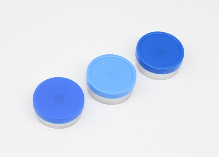 20mm Flip Off Caps Aluminum Plastic Material For Cosmetic / Medicinal
