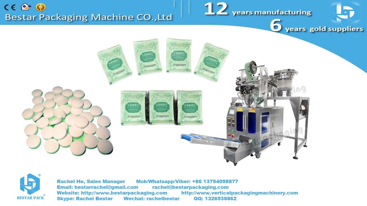 Medicine tablets counting packaging machine