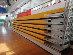 Wholesale Yellow Color Retractable Bleacher Seating Anti Slip Retractable Tiered Seating from china suppliers