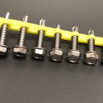 Coil Collated Hex Flange Head Auto Feed Drywall Screws Without Washers For Metal