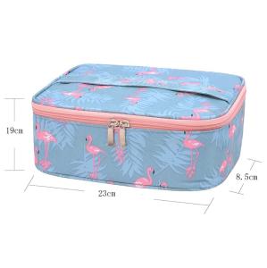 Wholesale Flamingo Fabric Gym Toiletry Bag Machine Washable Popular Tear Resistant from china suppliers