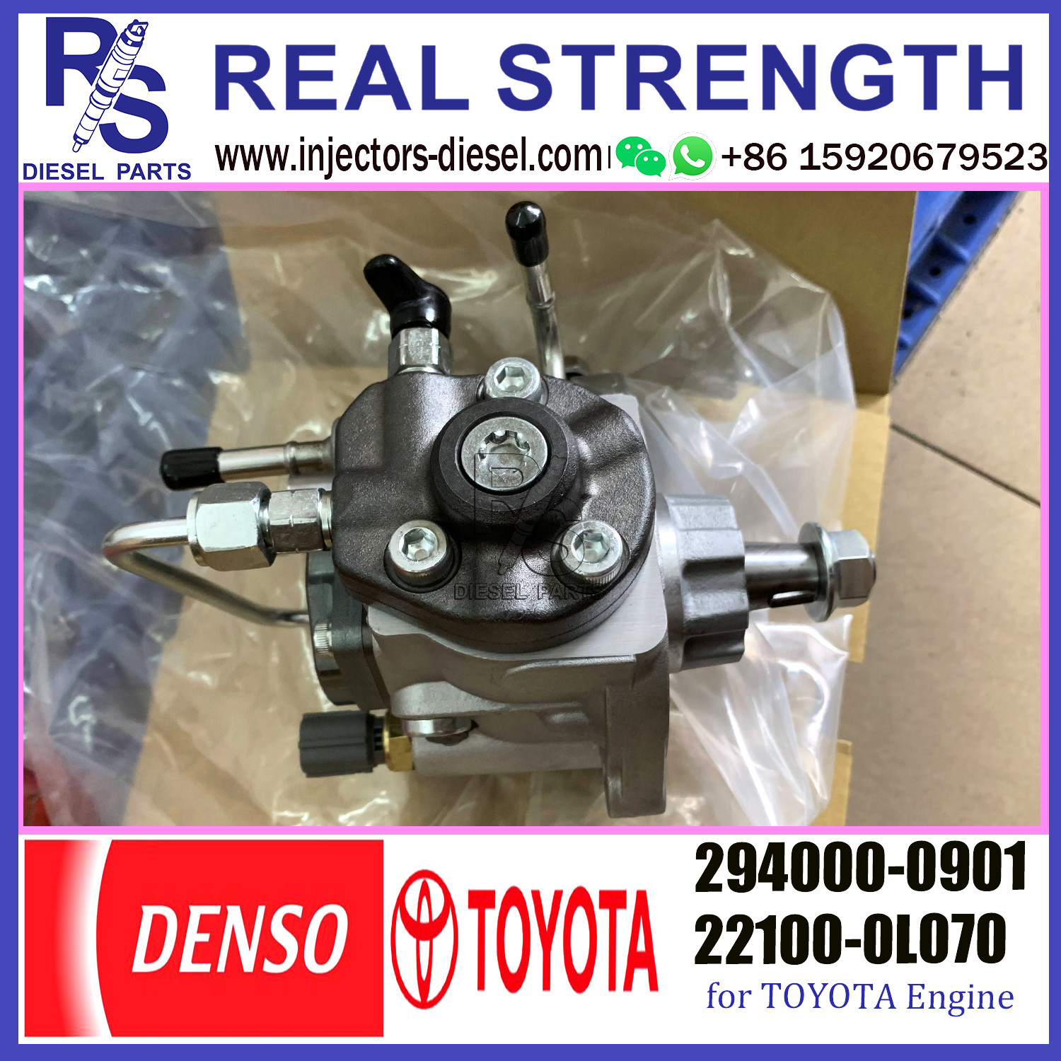 Common Rail DENSO Fuel Injection Pump 294000-0901 22100-0L070 For TOYOTA Engine