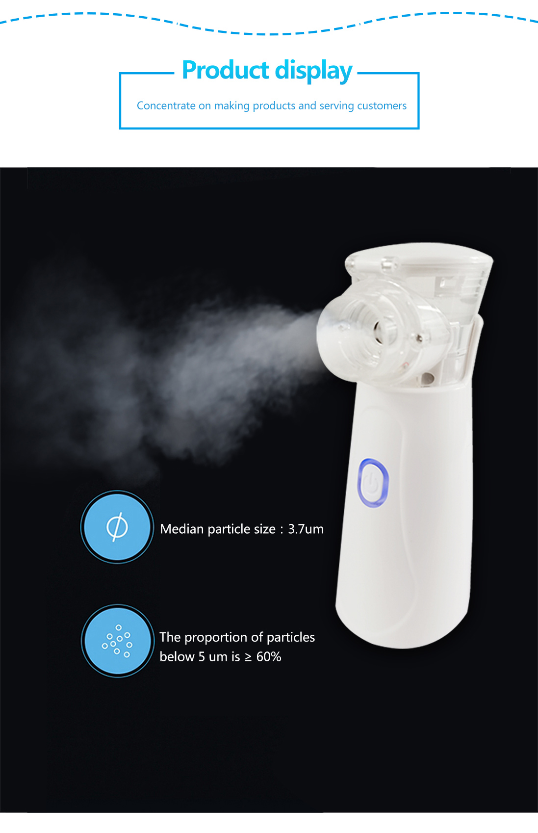 High-tech Portable Compressed Nebulizer Portable Mesh Nebulizer