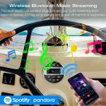 GRANDnavi Universal Marine Stereo Single Din Waterproof Level IPX5 MP3