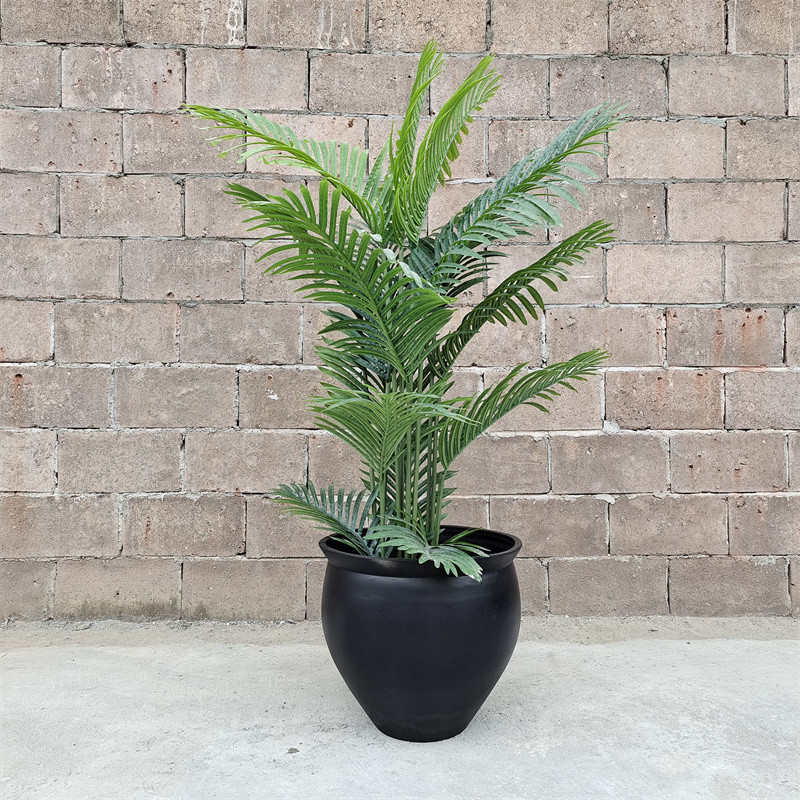 Fiber Clay Flower Pot Small Size Bowl Planter Box For Indoor Outdoor Home Garden
