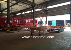 Wholesale 12Pcs Tyre 40 Ft Semi Trailer 7 Tons 2 Axle Semi Trailer from china suppliers