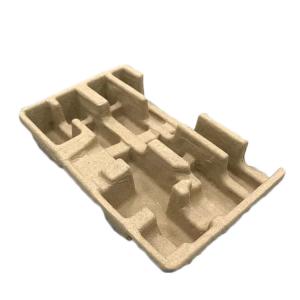 Wholesale Natural Brown Moulded Pulp Tray Disposable Recycled 3mm Thickness from china suppliers
