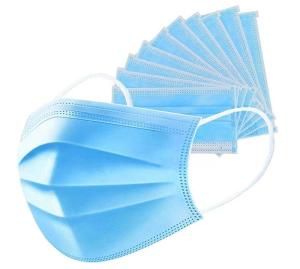 Wholesale Eco Friendly Earloop Face Mask , Breathable Blue Surgical Mask Dustproof from china suppliers