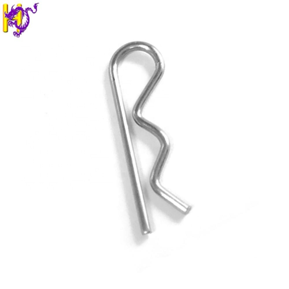 R Shape Zinc Galvanized Wire Form Spring Metal Spring Clips Pins