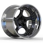 Polished 21 Inches Ferrari 488 1 Piece Forged Wheels 110mm Cb
