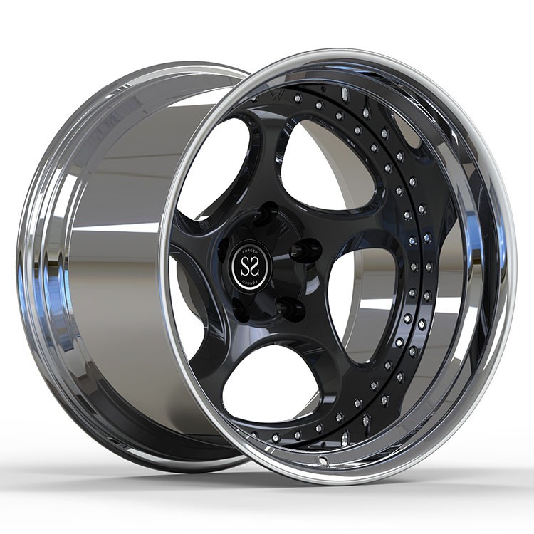 Polished 21 Inches Ferrari 488 1 Piece Forged Wheels 110mm Cb