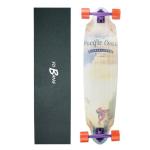 41inch Long Deck Skateboard 9layers Chinese Maple Purple Painting Truck