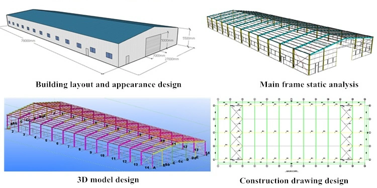 Steel Structure Hangar Prefabricated Hot Rolled Galvanized Warehouse Building Shed