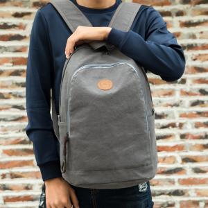 Wholesale The Simple School Of The College Men's Canvas Casual College Students Travel Backpack from china suppliers