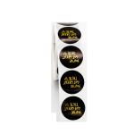 Customized Thank You Stickers Transparency 1.5 Inch Round Stickers