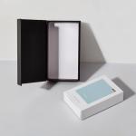 Custom Logo Book Shaped Flip Cardboard Gift Packaging Box With Magnet For Phone
