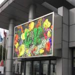 Full Color P3 Outdoor Advertising LED Display Floor Mounted Bus Station