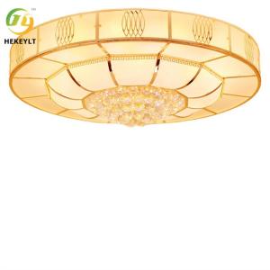 Wholesale Hot Sale Luxury Led Crystal Golden Ceiling Lamp For Bedroom living room from china suppliers