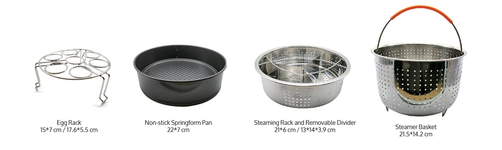 10pcs Various Combination Kitchen Set, Double Boiler Set Pressure Cooker Accessories Basket Pot Disk Holder Silicone Food Clip