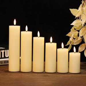 Wholesale Bespoke Wedding Candle Centrepieces Decor LED Pillar Candles For Party from china suppliers