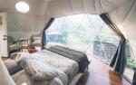 Luxury Camping Site Geo Dome Tent , Transparent Dome Tent 30 Square Meters House