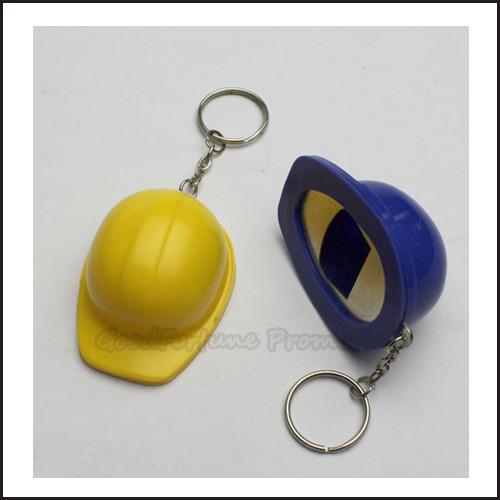 Hot Sale Promotional printed logo work cap hat shape bottle opener keychain