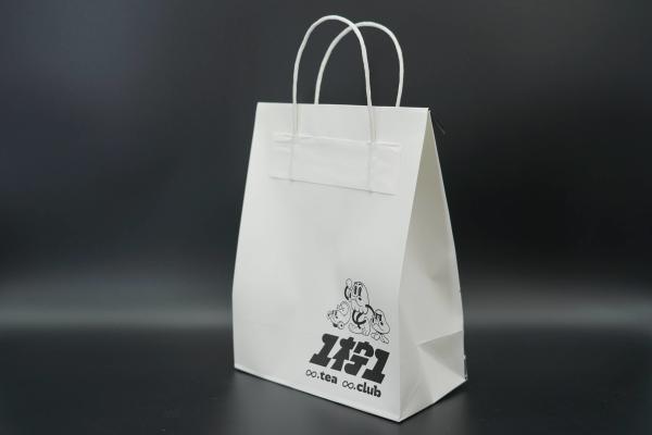 Wholesale Catering Milk Tea Cake Packaging Kraft Paper Portable Takeaway Bag