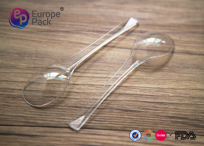 Returnable Miniature Plastic Tasting Spoons Ice Cream Spoons Plastic